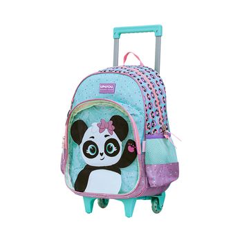 Mochila-Carrinho-Verde-Kids-Panda-Bolso-Frontal-|-Luxcel-Tamanho--UN---Cor--VERDE-0